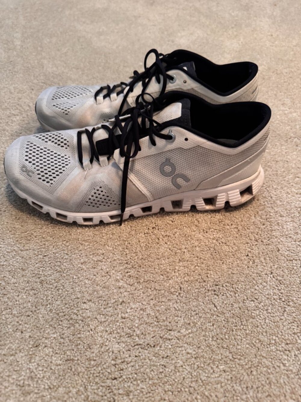 On Cloud X Running Shoes Men's 10.5 White Helion Swiss Engineering - Picture 3 of 6